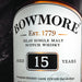 Bowmore 15 Year Old Label