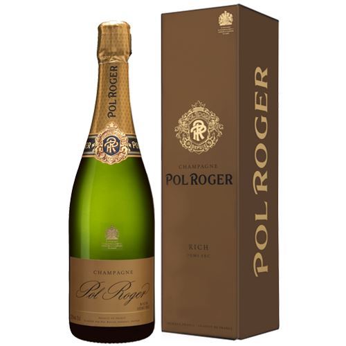 Pol Roger Rich Demi Sec NV Champagne Gift Boxed 75cl