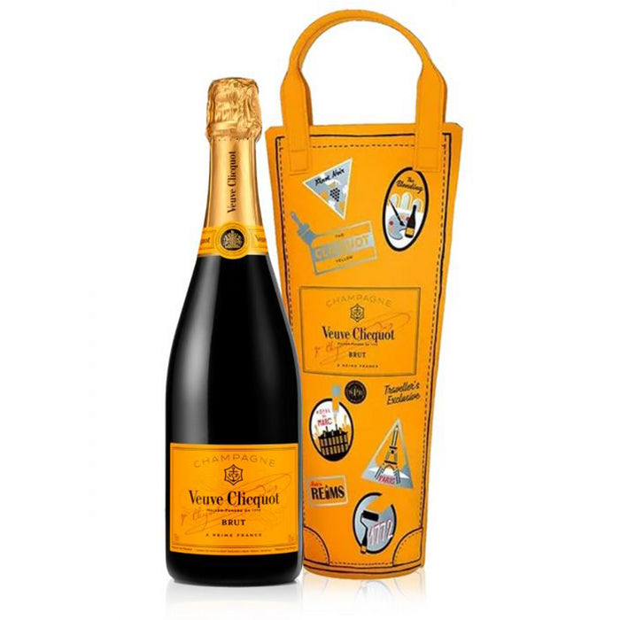 Veuve Clicquot Brut NV Champagne Yellow Label 75cl Shopping Bag Gift