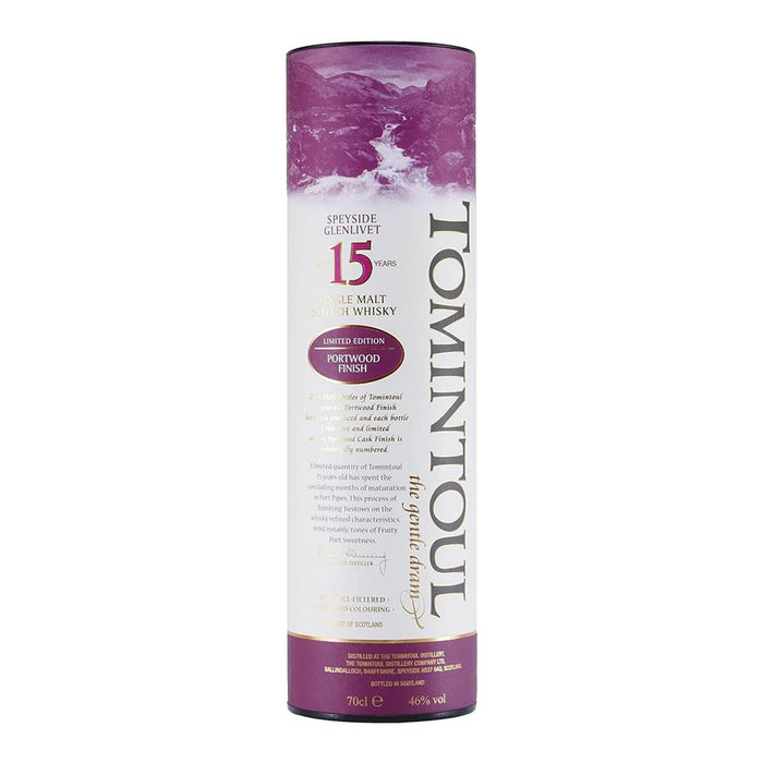 Tomintoul 15 Year Old Portwood Finish Scotch Whisky 70cl 46% ABV