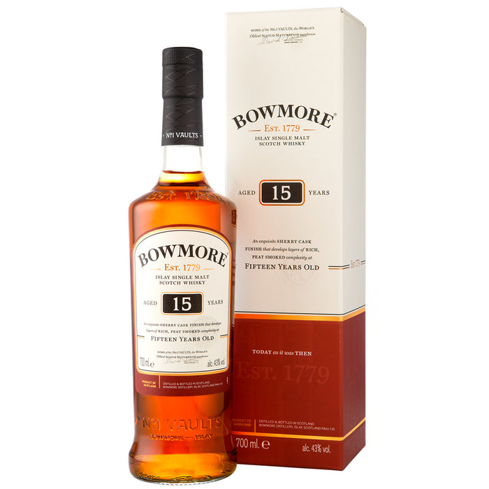 Bowmore 15 Year Old Whisky 70cl 43% ABV