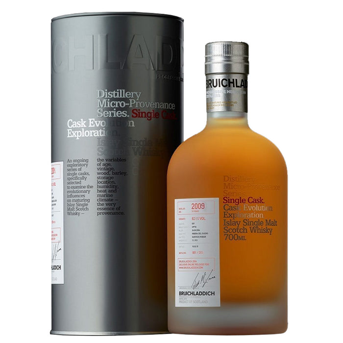 Bruichladdich Micro Provenance 2009 Amarone Cask 3357 Whisky 70cl Next To Gift Box