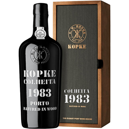 Kopke Colheita Port 1983 In Wooden Gift Box 75cl