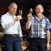 Two Men Enjoying Glasses Of Wardington's Original Ludlow Single Malt English Whisky - Distiller's Cut No.3 Edition Islay Cask Finish 70cl