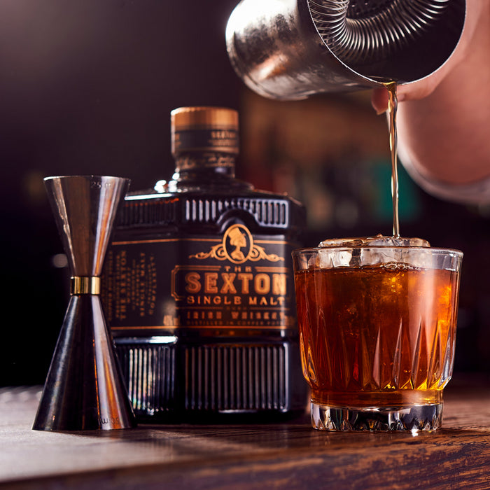 The Sexton Single Malt Irish Whiskey 70cl with pourer 40% ABV
