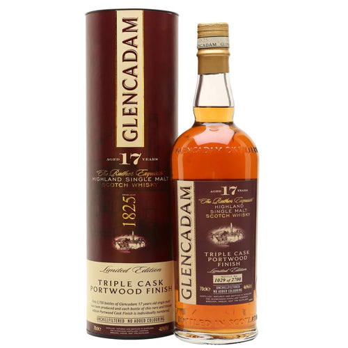 Glencadam 17 Year Old Portwood Triple Cask Finish Whisky 70cl