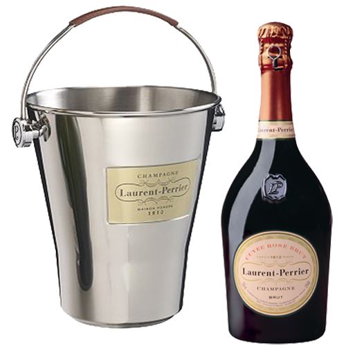 Laurent Perrier Rosé NV 75cl With Laurent Perrier Champagne Ice Bucket 12% ABV
