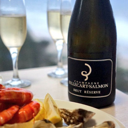 Billecart-Salmon Brut Reserve NV Champagne served with seafood