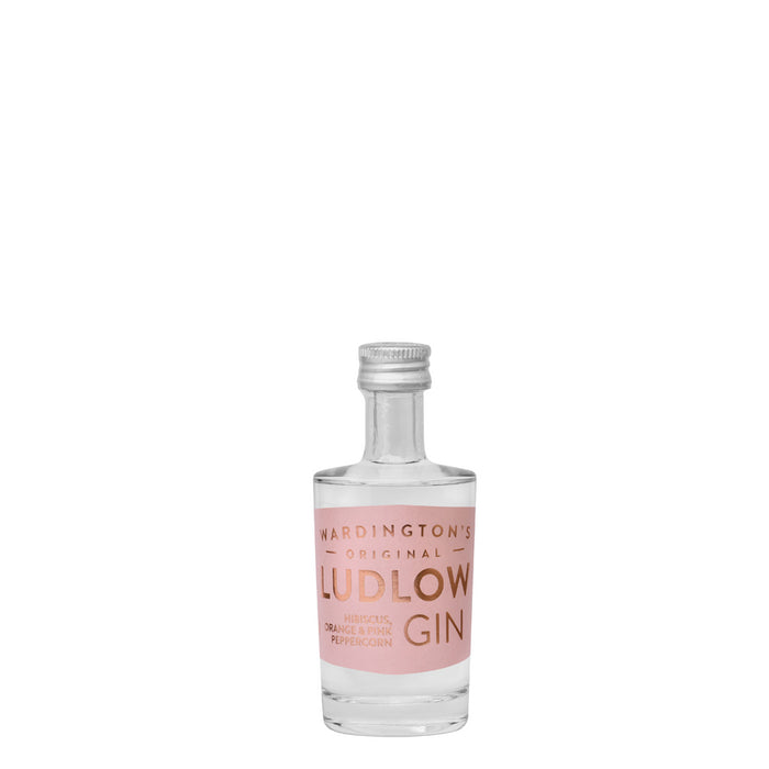 Ludlow Hibiscus, Orange and Pink Peppercorn Gin Miniature 5cl