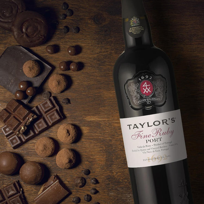 Taylors Fine Ruby Port With Chocolate