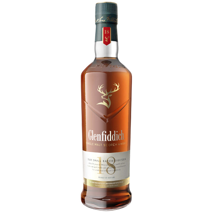 Glenfiddich 18 Year Old Single Malt Scotch Whisky 70cl 40% ABV