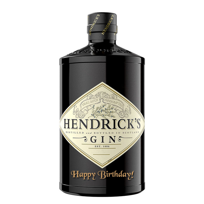Hendricks Gin 70cl - Happy Birthday Engraved