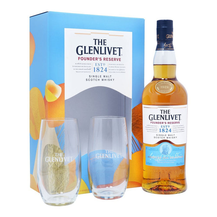 Glenlivet Founders Reserve Whisky Gift Pack 70cl