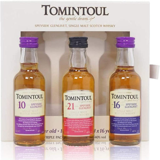 Tomintoul Whisky Miniature Tasting Gift Pack 3x5cl