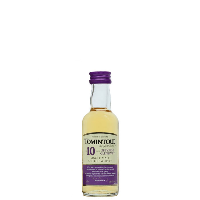 Tomintoul 10 Year Old Single Malt Whisky Miniature 5cl 40% ABV