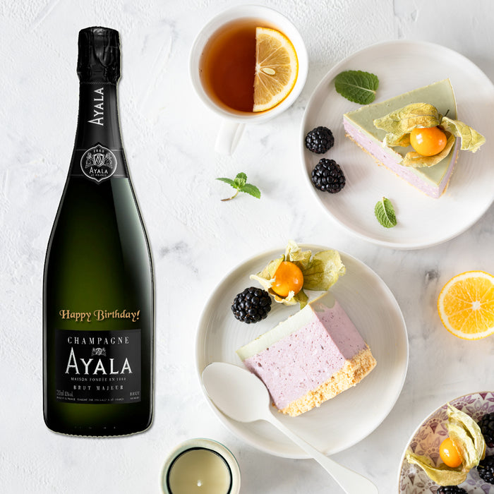 Ayala Brut Champagne 75cl - Happy Birthday Engraved