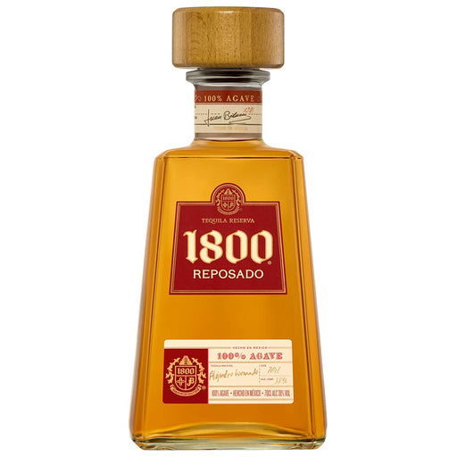 bottle of 1800 reposado tequila reserva