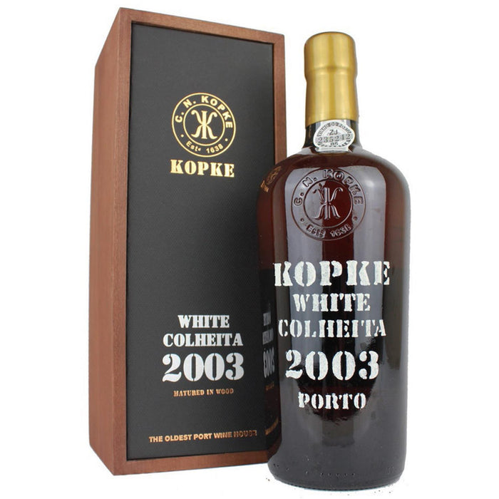 Kopke White Colheita Port 2003 Gift Boxed
