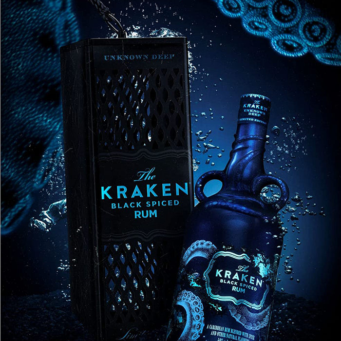 Kraken Black Spiced Rum - Deep Sea Bioluminescence Limited Edition -  Spirits from The Whisky World UK