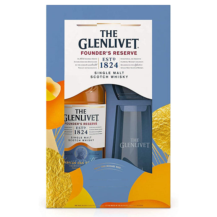 Glenlivet Founders Reserve Whisky Gift Pack 70cl
