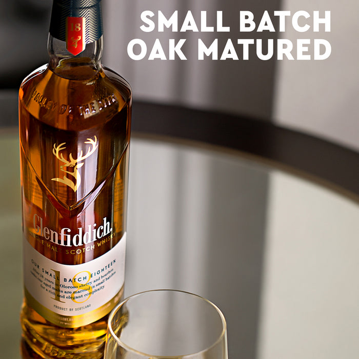 Glenfiddich 18 Year Old Single Malt Scotch Whisky 70cl 40% ABV