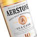 Close Up Of The Label Of Aerstone 10 Year Old Single Malt Sea Cask Whisky