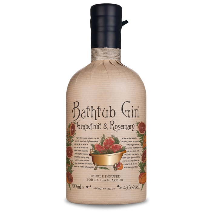 Bottleshot of Bathtub Grapefruit & Rosemary Gin