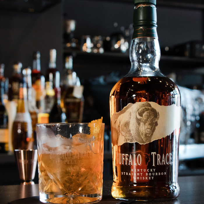 Old Fashioned made with Buffalo Trace Straight Kentucky Bourbon