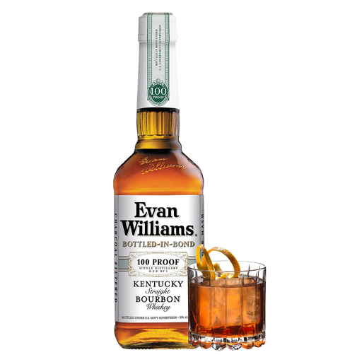 Evan Williams Bottled In Bond Bourbon And A Old Fashioned Cocktail