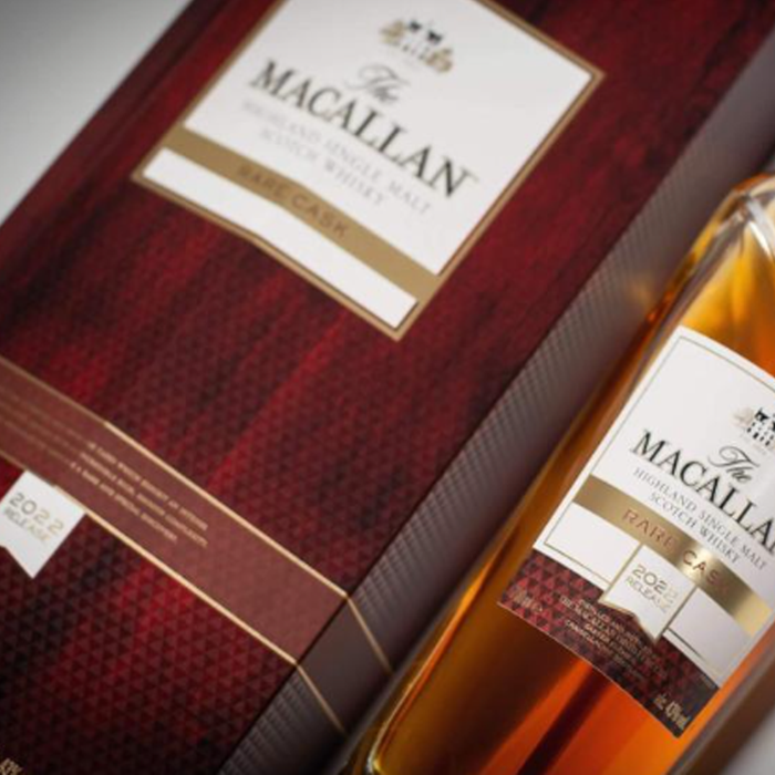 Zoomed In Picture of Macallan Rare Cask 2022 Release Whisky 70cl And Gift Box