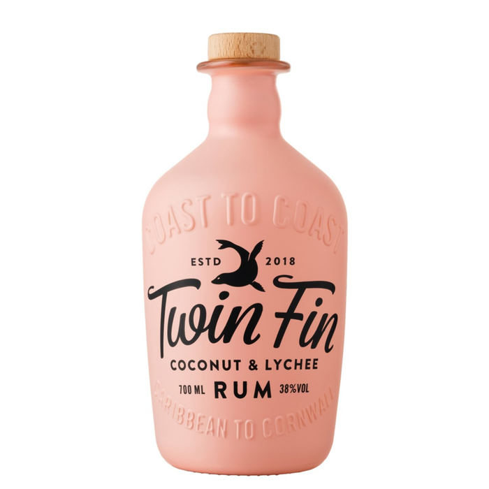 Twin Fin Coconut and Lychee Rum 70cl 38% ABV