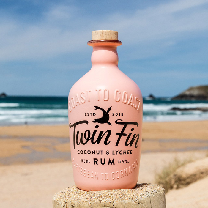 Twin Fin Coconut and Lychee Rum 70cl 38% ABV