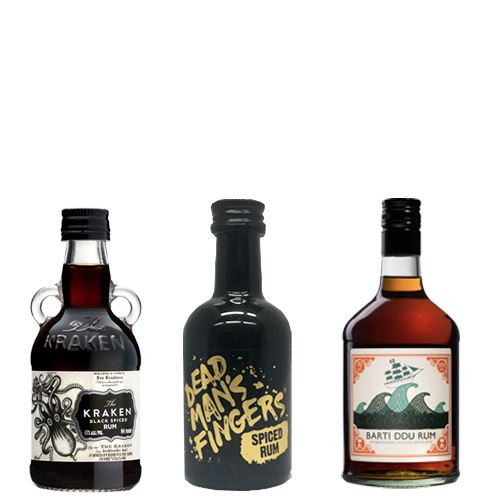 Miniature Spiced Rum Selection 3x5cl