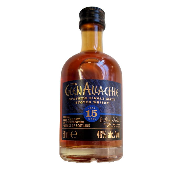 Glenallachie 15 year old Speyside Single Malt Scotch Whisky Miniature 5cl