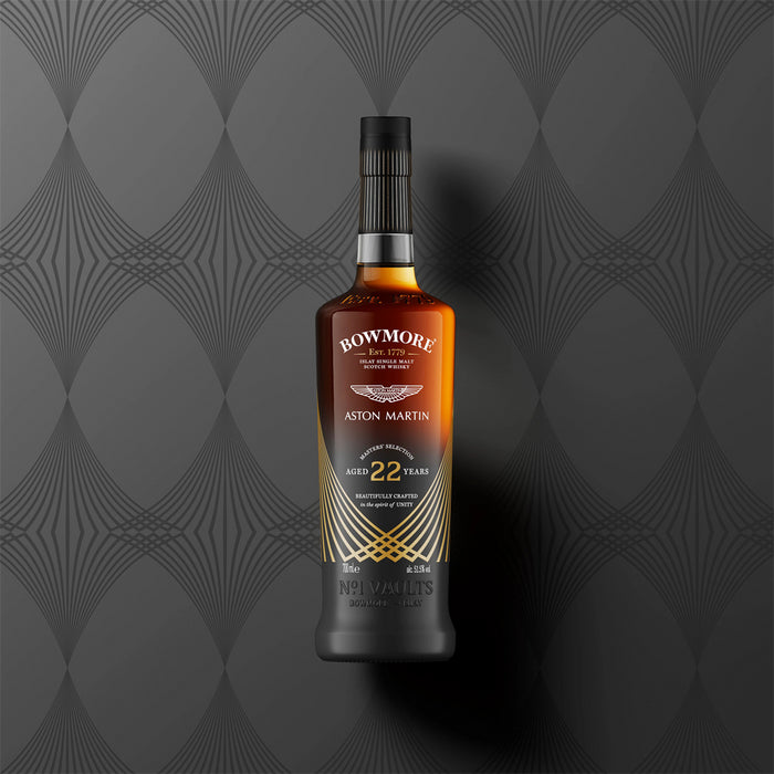 Bowmore Whisky With Artwork Background