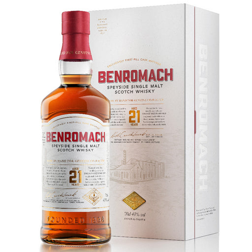 Benromach 21 Year Old Speyside Scotch Whisky 70cl 43% ABV