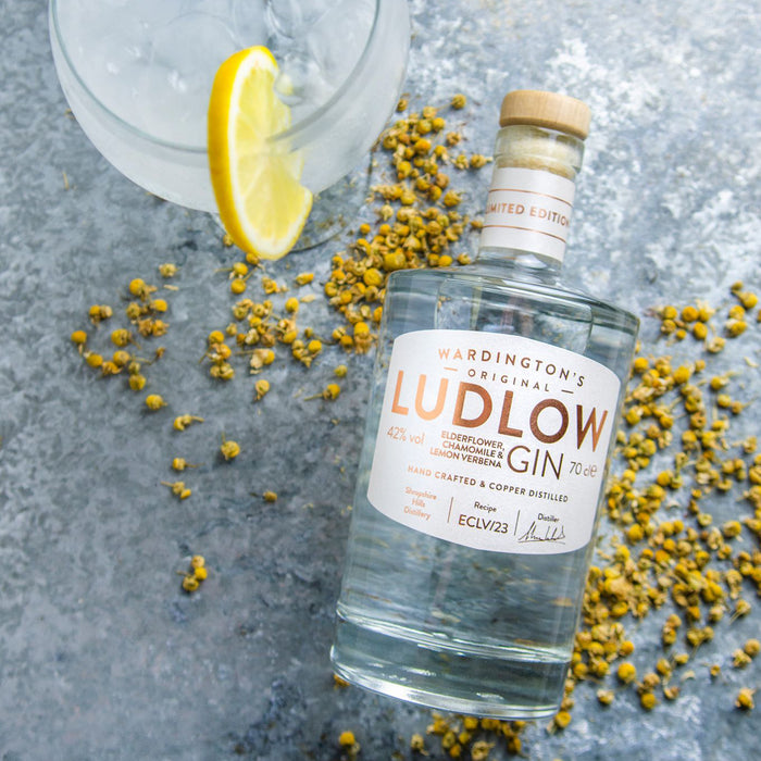 Ludlow Elderflower, Chamomile & Lemon Verbena Gin 70cl 42% ABV