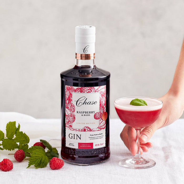 Raspberry & Basil Clover Club Cocktail
