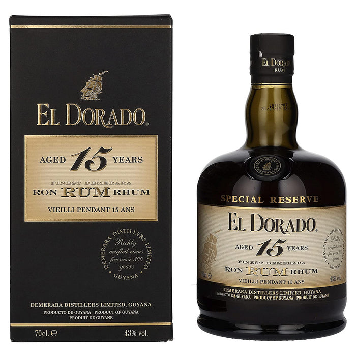 El Dorado 15 Year Old Rum 70cl 43% ABV