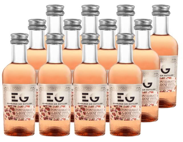 Edinburgh Gin Pomegranate and Rose Liqueur 12 x 5cl