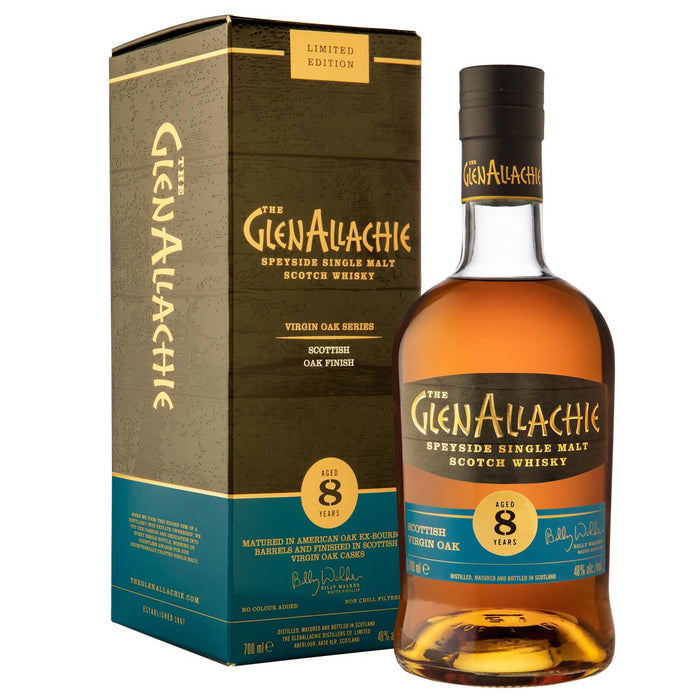 Glenallachie 8 Year Old Scottish Virgin Oak Whisky 70cl