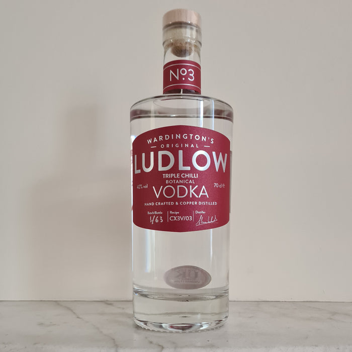Ludlow No.3 Triple Chilli Botanical Vodka 70cl