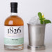 bottle of 1826 mint julep with a cocktail