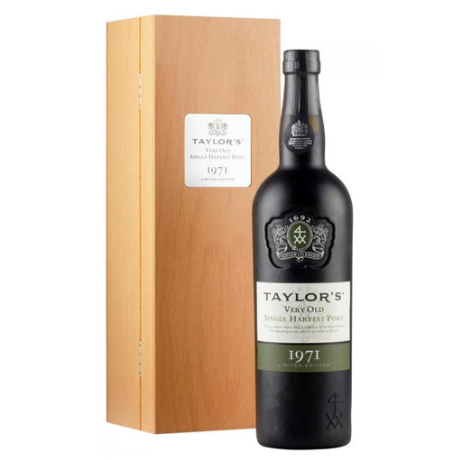Taylor's Very Old Single Harvest Vintage Port 1971 In Wooden Gift Box 75cl