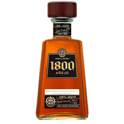 bottle of 1800 anejo tequila reserva