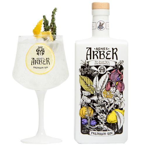 Agnes Arber Premium Gin 70cl with Gin Glass