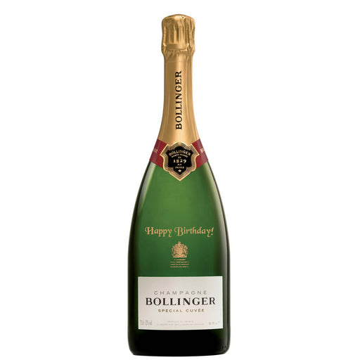 Bollinger Special Cuvee Champagne 75cl - Happy Birthday Engraved