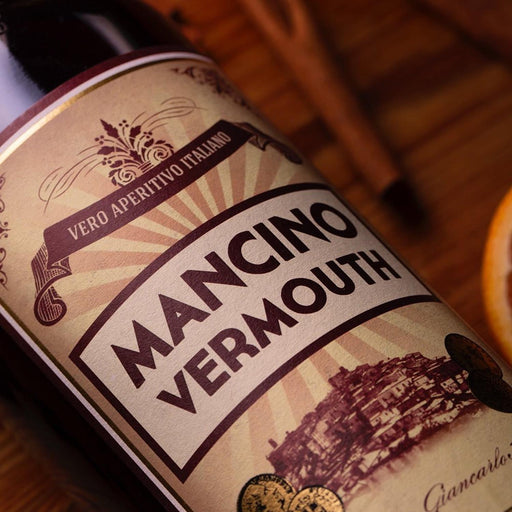 Mancino Rosso Vermouth Label