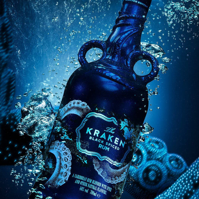 Kraken Black Spiced Rum - Deep Sea Bioluminescence Limited Edition -  Spirits from The Whisky World UK