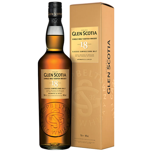 Glen Scotia 18 Year Old Single Malt Scotch Whisky 70cl